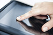 Tablet computer with hand Tablet computer with hand