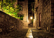 Dubrovnik street at night Dubrovnik street at night