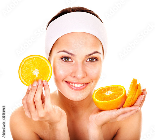 Photo: Natural homemade fruit facial masks . Natural homemade fruit facial masks .