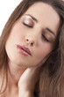 Portrait of beautiful brunette woman