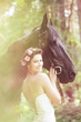 Woman and horse
