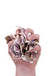 Handful of Chinese paper money