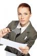 woman holding a magnifying glass in the hand woman holding a magnifying glass in the hand