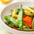 Stir-fried mixed vegetables in a bowl Stir-fried mixed vegetables in a bowl