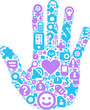 Concept of human hand