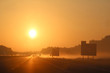 Highway at sunset