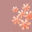Pastel background with flowers Pastel background with flowers