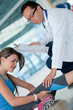 Athletic woman in physiotherapy