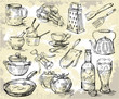 seamless pattern-hand drawn
