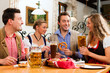 Frühstück mit Weißwürsten in Bayern
