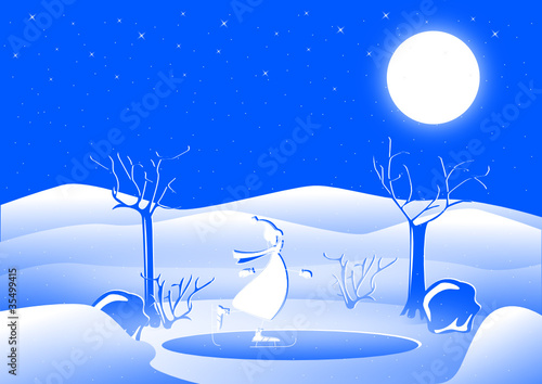 Vektor: Eislaufen Eislaufen
