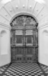 Old church wooden  door