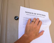 Eviction Notice on Door