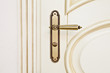 white wooden door with metallic door handle white wooden door with metallic door handle