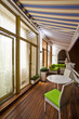 Penthouse apartment balcony with wooden decking Penthouse apartment balcony with wooden decking