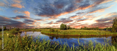 Photo: Decline over the river Berezina, Belarus Decline over the river Berezina, Belarus