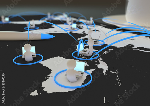 Illustration: Social network concept Social network concept
