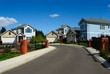 New family homes in small residential area