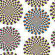 Abstract seamless with elements of optical illusion