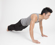 Foto: Chinese man doing push ups Chinese man doing push ups