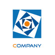 Logo circle inside square # Vector Logo circle inside square # Vector