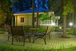 Photo: Cabin in the night forest Cabin in the night forest