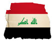 Antica Bandiera Iraq su Cartone