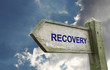 Foto: Recovery Old Worn Wooden Signpost Recovery Old Worn Wooden Signpost