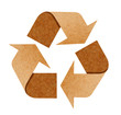Recycle Logo From Recycle Paper with Clipping Path