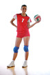 gir playing volleyball