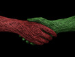 Solid handshake