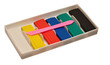 Color children's plasticine lies on a white background Color children's plasticine lies on a white background