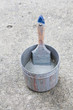 Photo: Paint and dirty brush Paint and dirty brush
