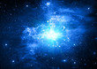 Stars of a planet and galaxy in a free space