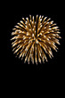 isolated sherical break of a firework