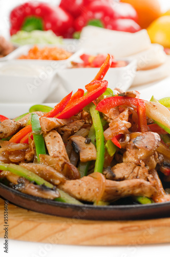 Photo: original fajita sizzling hot on iron plate original fajita sizzling hot on iron plate