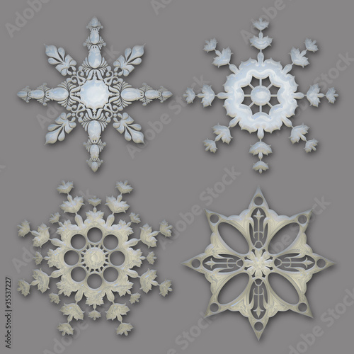 Illustration: Delicate snowflake collection Delicate snowflake collection