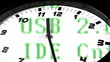 Video: running clock with binary code in the background running clock with binary code in the background