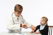 The doctor and the little girl