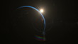Beautiful Earth -  Sunrise in space
