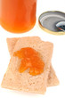 Biscottes et confiture d'abricot Biscottes et confiture d'abricot