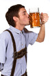 Junger Mann in Tracht
