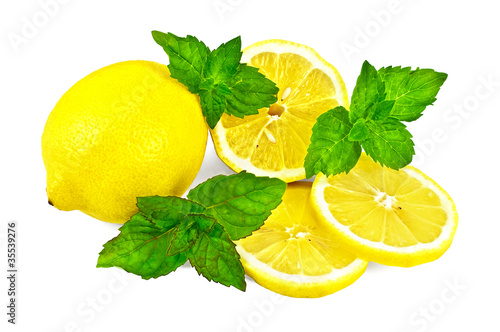 Photo: Lemons and mint Lemons and mint