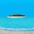 Tropical Atoll Island