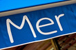 Enseigne d'une poissonnerie : Mer