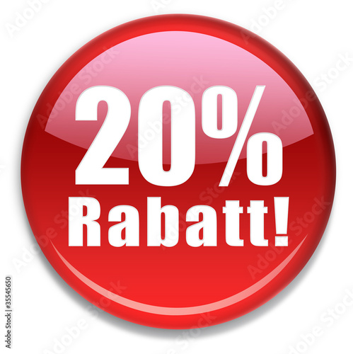 Vektor: Button 20 % Rabatt Button 20 % Rabatt