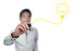 Drawing light bulb..