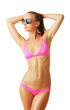 Sexy tan woman in bikini