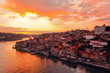 Photo: Porto at river Duoro, sunset Porto at river Duoro, sunset
