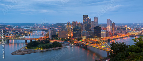Photo: Pittsburgh skyline panorama. Pittsburgh skyline panorama.
